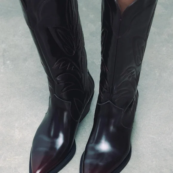 Zara Shoes Zara New Cowboy Boots Size 65 Poshmark